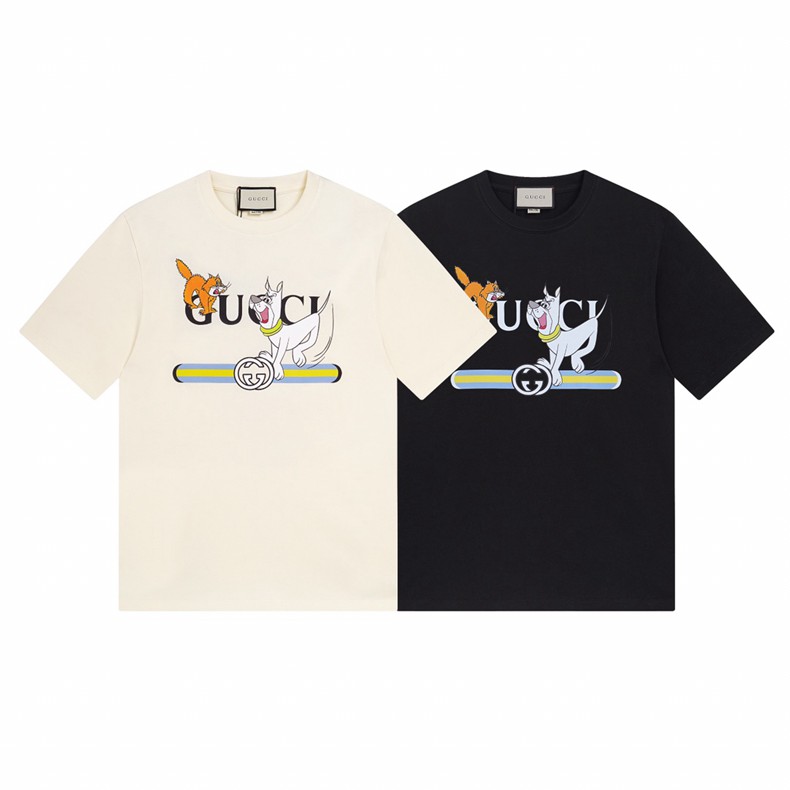 Counter quality is stable and goods are sufficient. Main promotion. 【Brand】: Gucci 【Model Number】: X-66060036048 Short T 【Size】: S - 5XL 【Color】: Black, Apricot 【Fabric】: Pure cotton Sorona, Fine workmanship without a wire head, essential for casual and sports wear. The highest quality available on the market! - Image 2