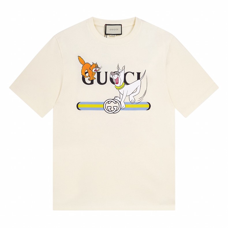 Counter quality is stable and goods are sufficient. Main promotion. 【Brand】: Gucci 【Model Number】: X-66060036048 Short T 【Size】: S - 5XL 【Color】: Black, Apricot 【Fabric】: Pure cotton Sorona, Fine workmanship without a wire head, essential for casual and sports wear. The highest quality available on the market! - Image 4