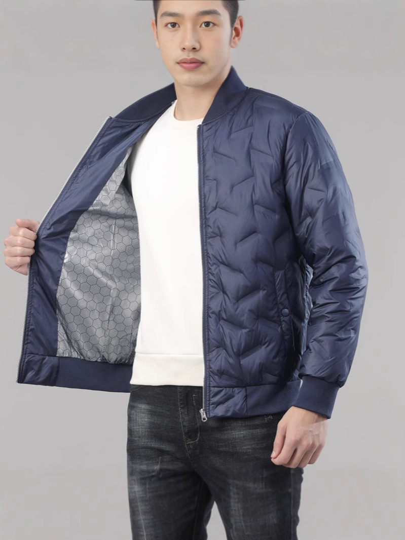 Men's Famous Brand High Visibility Orange Snow Hooded down Jacket Durable Trench Outerwear with down Fill - Image 3