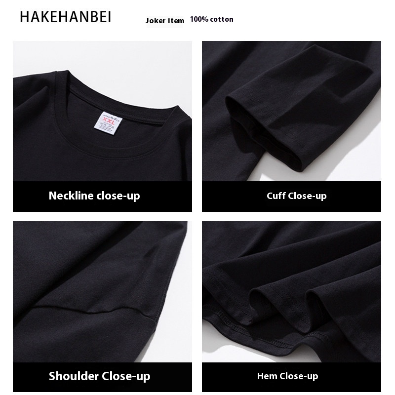 Men's Summer Fashion Casual T-Shirt Brand-Printed Astronaut Short-Sleeved Loose Fit 100% Pure Cotton American Style Solid - Image 4