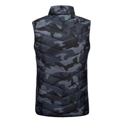 Men's Winter Heated Vest Omni Heat Technology Down-Filled Windproof Polyester Camouflage Logo Print Fishing Outer Wear - Image 5