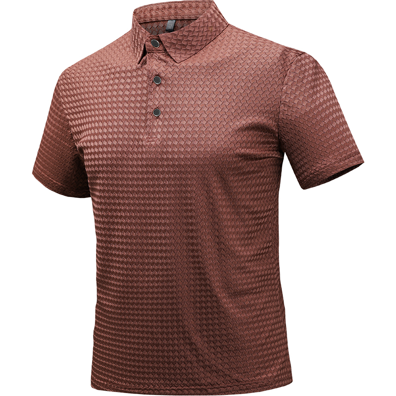 Men's High Quality T-Shirt for Polo Shirt Solid Color Short Sleeve Turn-Down Collar Anti-Pilling Knitted Fabric XL Blank Design - Image 5