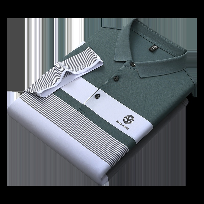 Premium Men's Summer Fashion Polo Shirts T Shirts Custom Luxury Coconut Material Rectangle Bead Plus Size Oversized Golf Branded - Image 5