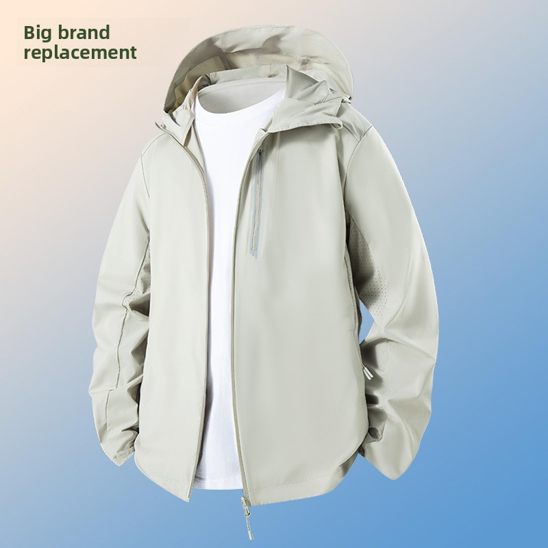 Men's Women's High Quality 70D Nylon Summer Jackets New Stand Casual Sun Protection UV Protection Breathable Stretchable Canvas - Image 3