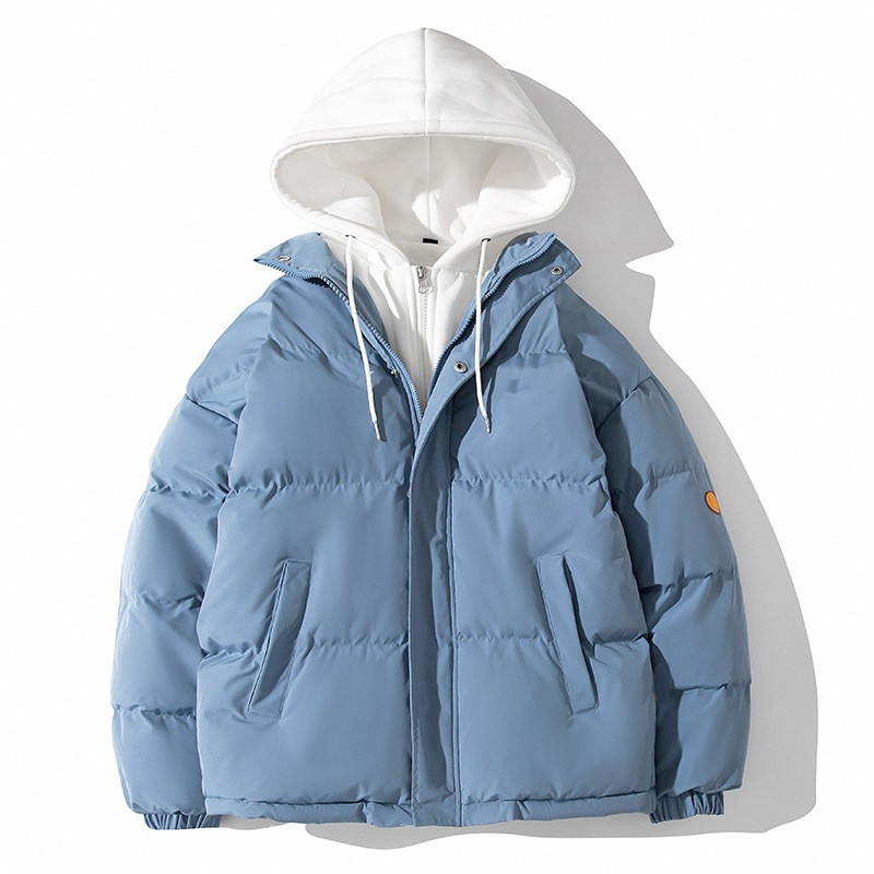 New Arrival Men's Winter Thickened Hooded Overalls Coat Cotton-Padded Quilted Jacket Stand Heated Wholesale Foreign Trade - Image 2