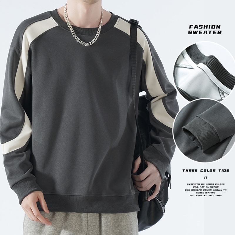 Autumplus Men's Japanese Style Long Sleeve Hoodie Fashionable Brand Sports Sweatshirt Cotton Knitting Hong Kong Solid Winter - Image 3