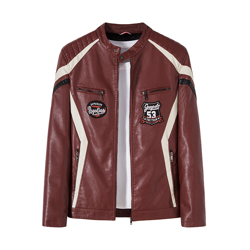 2025 Men's Winter Jacket High Quality Leather XL Plus Size Coat Crocheted Weave Regular Sleeve Bomber for Running Casual Long - Image 6