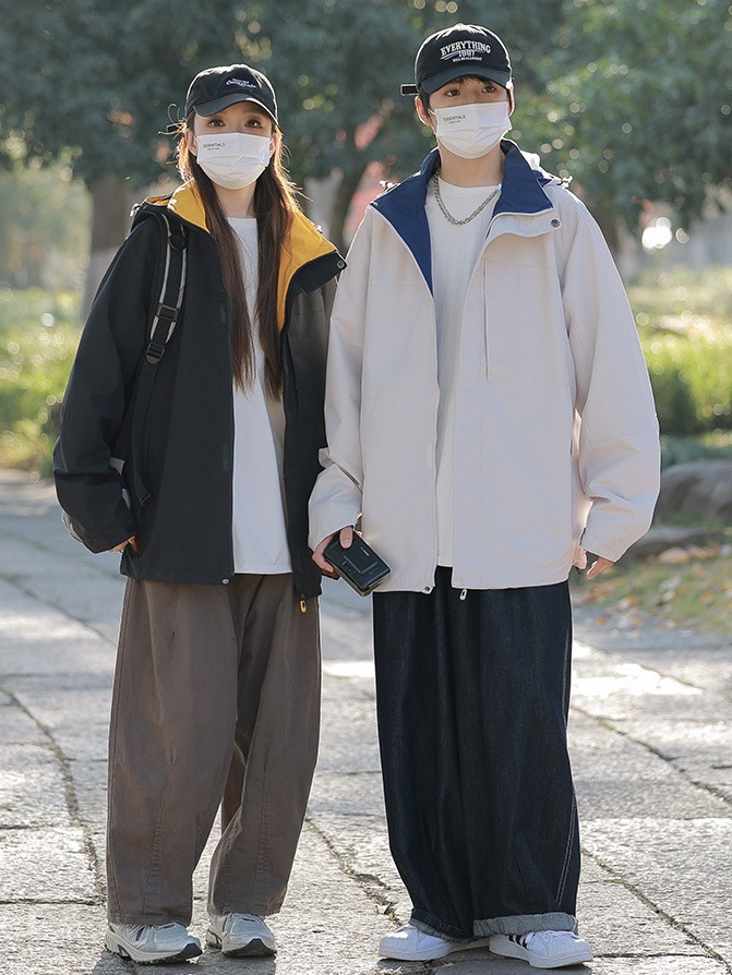 Unisex Spring Autumn Outdoor Single-Layer Jacket Men's Women's New Design Waterproof Breathable Zipper Travel Mountaineering - Image 3