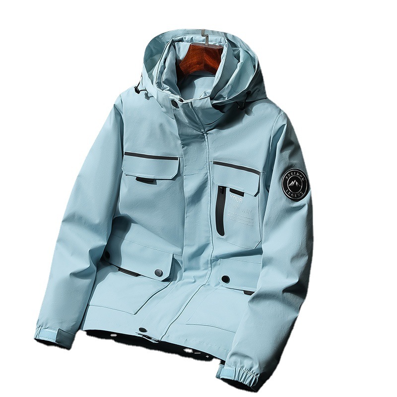 Men's Women's Three-in-One Outdoor Work Coat Jacket Autumn Winter Wool Stand Warm Liner Long Zipper Mountaineering Adults - Image 5