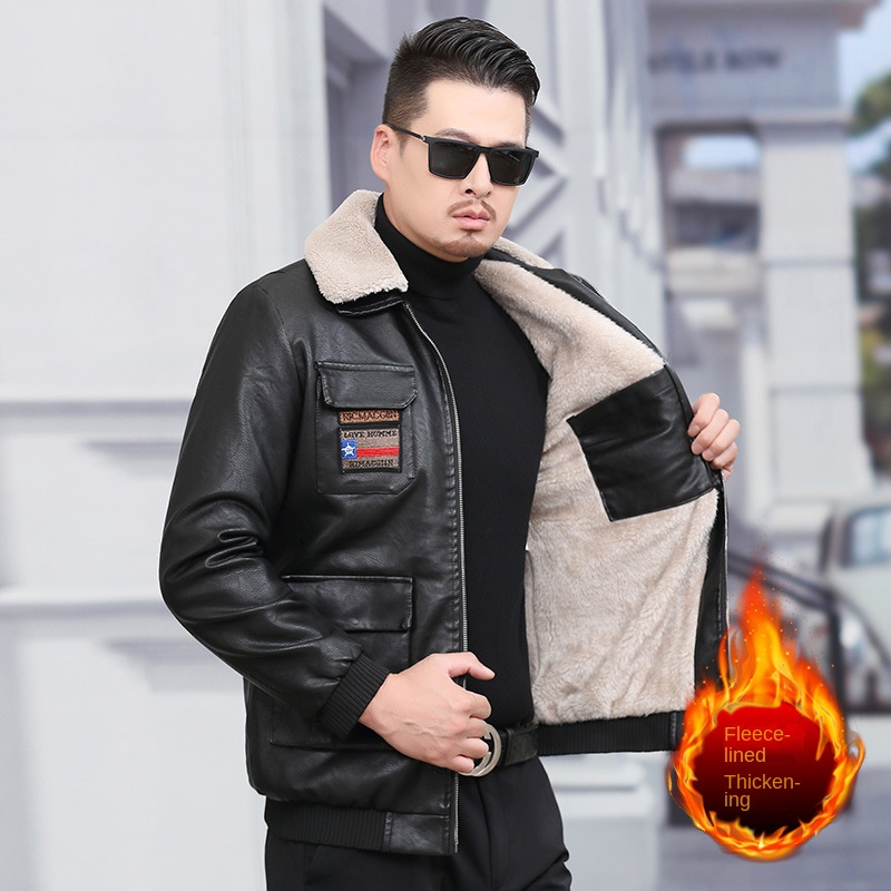 European Station's Popular Men's Winter Jacket Thickened Fleece