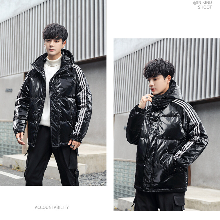 Avirex Men's Zip-Up Football Blazer Winter Season Stand Collar Jacket Rain Protection Ladies/Women's Version Available - Image 5