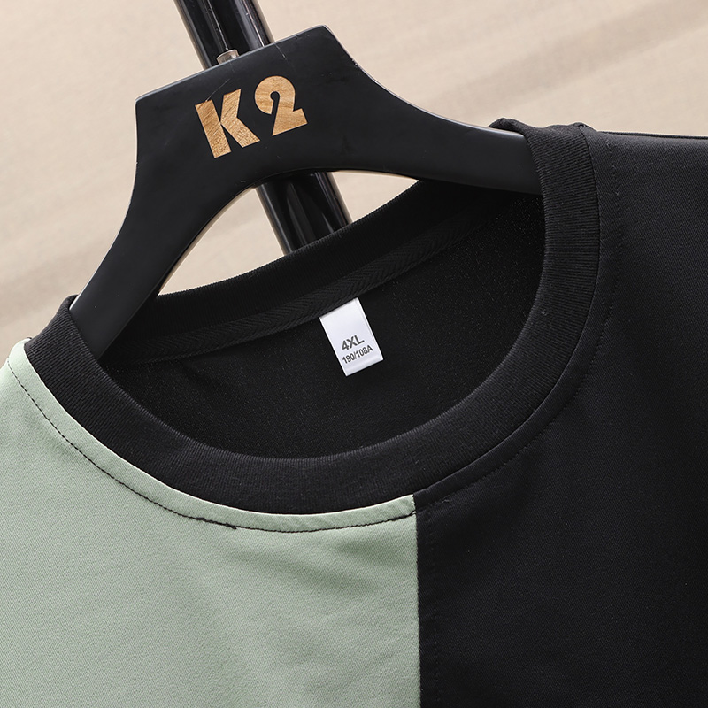 Plus Size Men's Trendy Summer T-Shirt Vest Short Sleeve Loose Fit Front Logo Print Anti-Pilling Knitted Fabric Casual Style - Image 5