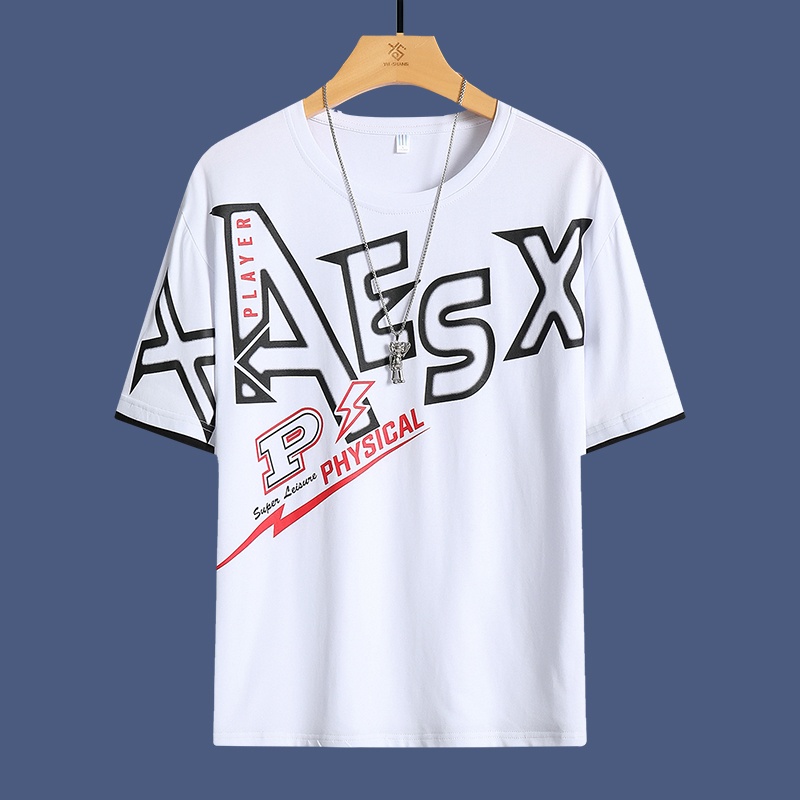 Women's & Men's Cotton T-Shirts Custom Graphic Boxy Short Sleeve Design Heavyweight 3D Patterned T-Shirt - Image 2