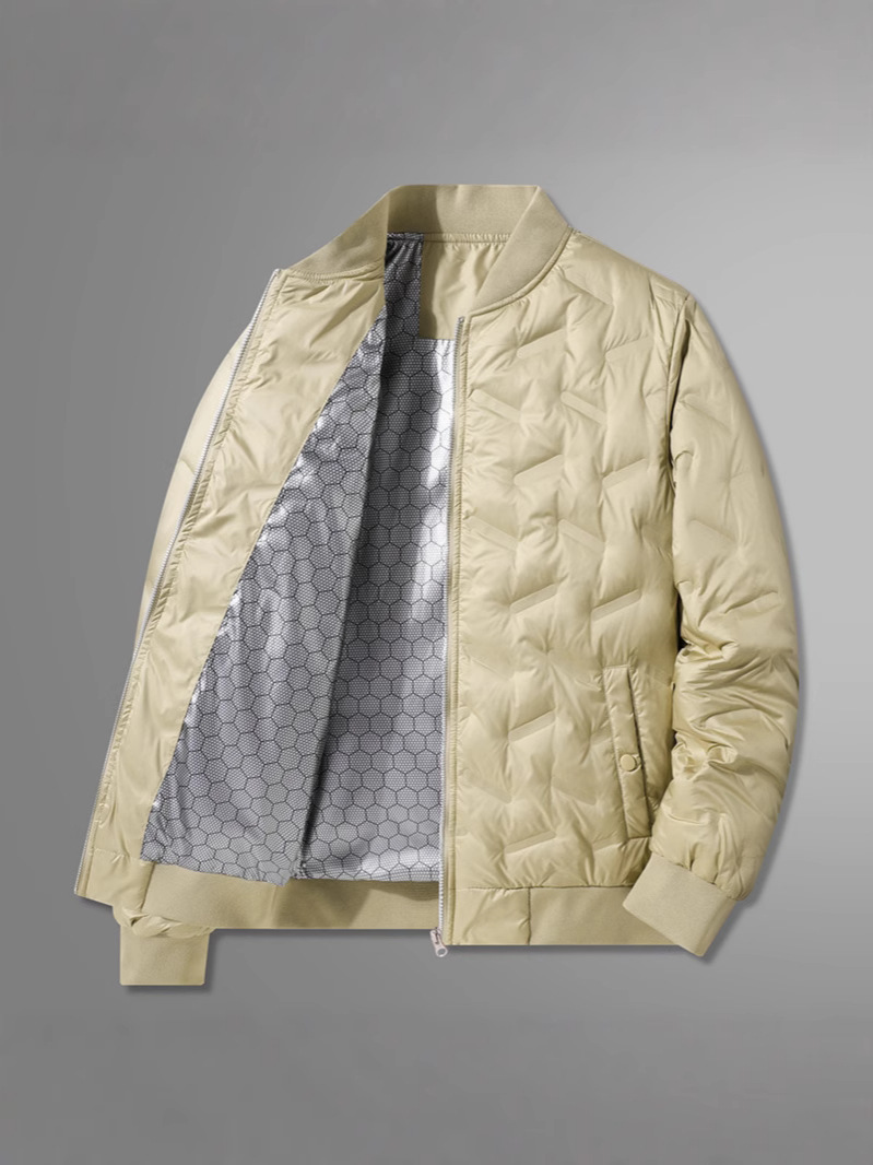 Men's Famous Brand High Visibility Orange Snow Hooded down Jacket Durable Trench Outerwear with down Fill - Image 6