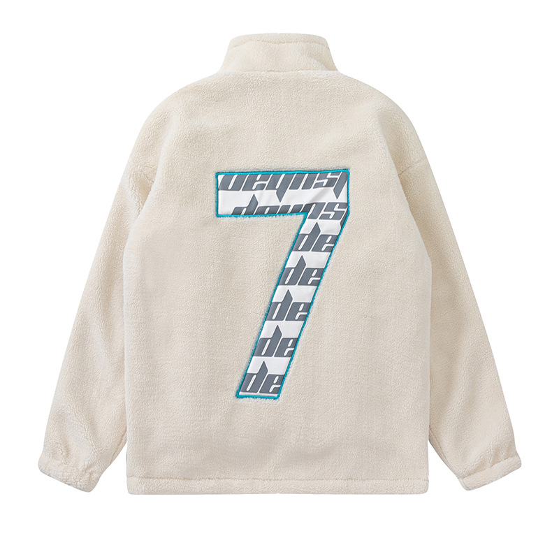 Autumn Winter Thickened Hooded Coat for Men Women Casual Double-Sided Lambskin Jacket Stand Fleece-Lined Cotton-Padded Warm Fur - Image 5