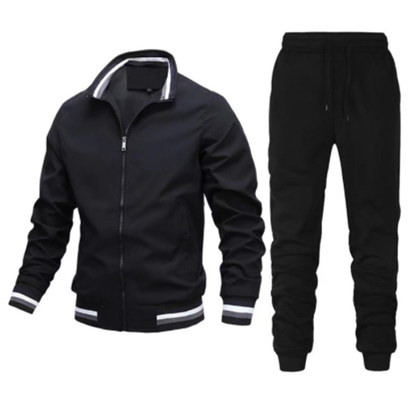 Men's Sports Straight Leg Jogging Suit with Shoes Cheap Bulk Sweatsuit for Raw Processing Jacket - Image 6