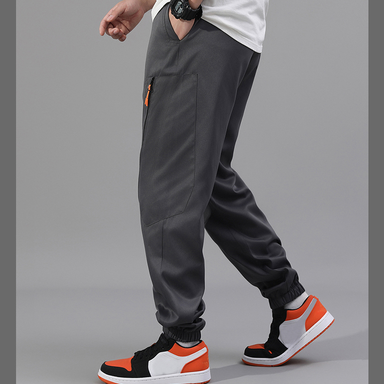 New Spring Summer Men's Cargo Pants Multi-Pocket Breathable Windproof Cordura Trendy Outdoor Casual Pants Mid Waist Print Logo - Image 3
