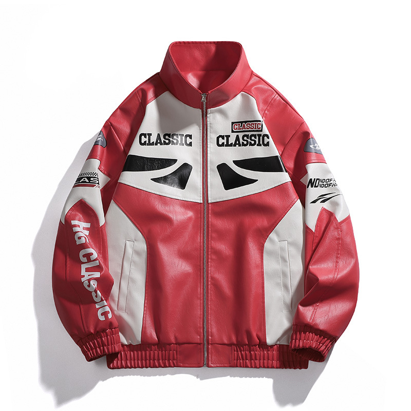 Men's High Quality Casual PU Leather Winter Coat with Heated Wool Long Motorcycle Jacket Zipper Closure OEM Service Available - Image 2