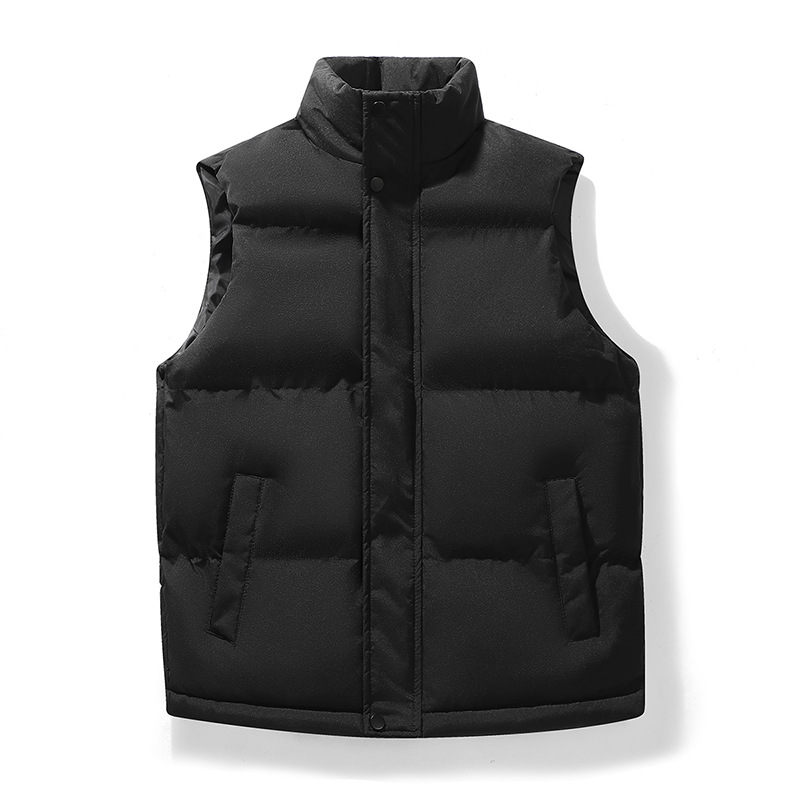 2024 New Stock Men's Graphene Fever 908 Casual O-Neck Waterproof down Vest 683 Black Gold Outer Wear for Winter - Image 6