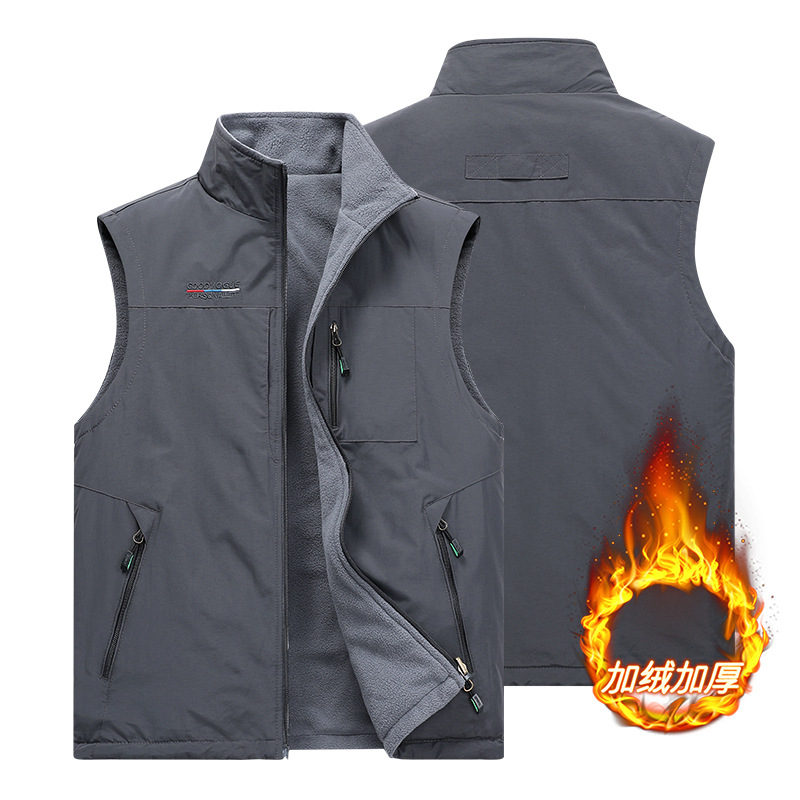 Luxury Men's Tactical Pants Casual Canvas Autumn Reflective Harness Zipper Closure Men's Waistcoats for Hunting Work Femme Veste - Image 6