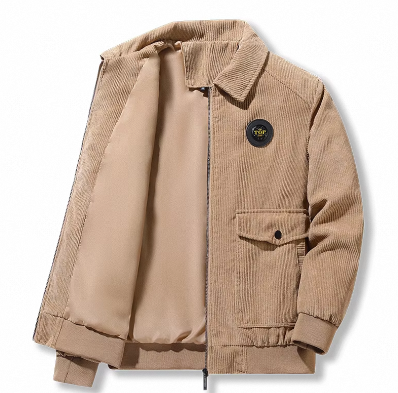 Men Coats Warm Plus Velvet Thick Corduroy Jackets Male Fur Collar Casual Winter Jacket Men Outwear Thermal Cotton Clothing 5XL - Image 6