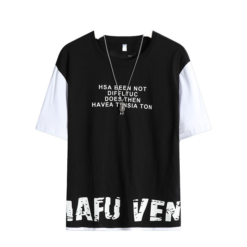 2025 Summer Trendy Brand Cotton T-Shirt for Boys New Short-Sleeved Casual Style Handsome Teenager Students 240 grams Flannel - Image 3