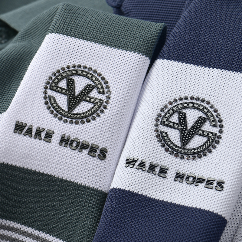 Premium Men's Summer Fashion Polo Shirts T Shirts Custom Luxury Coconut Material Rectangle Bead Plus Size Oversized Golf Branded - Image 4