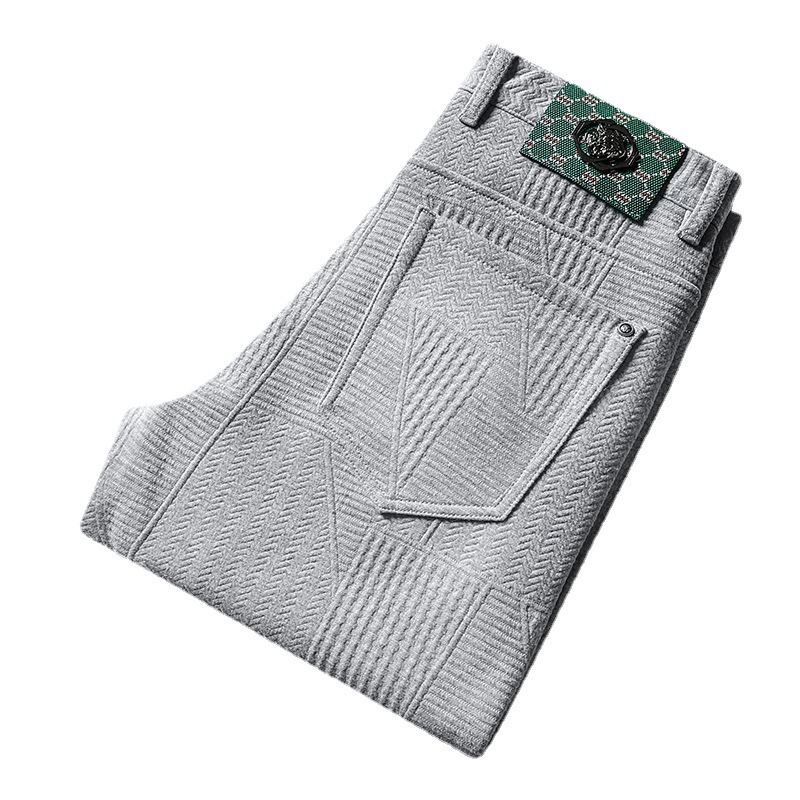 Autumn Winter New Arrival Men's Trendy Brand Slim-Fit Stretch Casual Pants All-Match Korean Style Waist Men's Trousers - Image 5