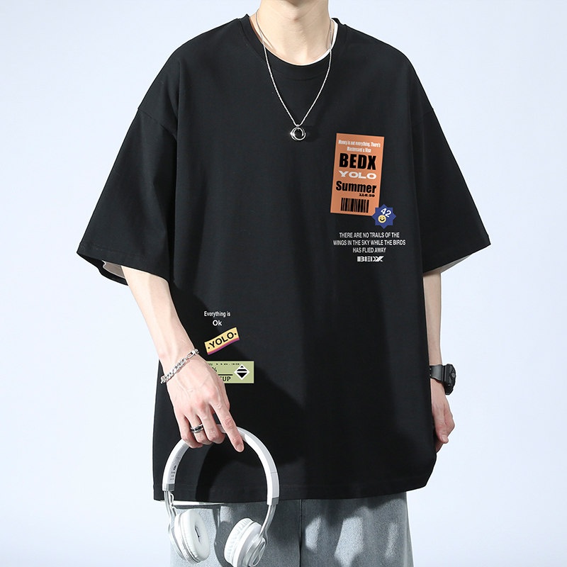 Men's Women's 100% Cotton Unisex Short Length T-Shirt Oversized Digital Printed Plus Size Styles 220 Grams High Quality Knitted - Image 3