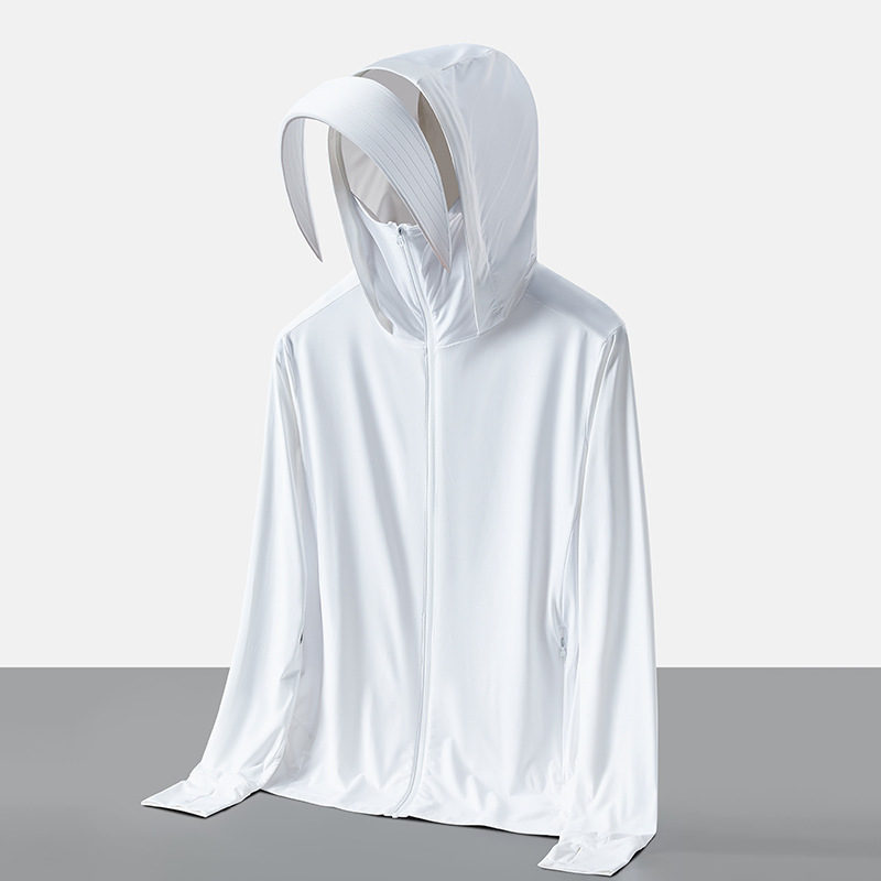 Men's Original Yarn Ice Silk Sun Protection Shorts Large Brim Cool Feeling Anti-UV Cycling Fishing Clothing Mid Solid Drawstring - Image 6