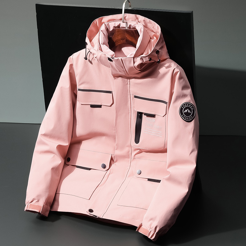 Men's Women's Three-in-One Outdoor Work Coat Jacket Autumn Winter Wool Stand Warm Liner Long Zipper Mountaineering Adults - Image 2