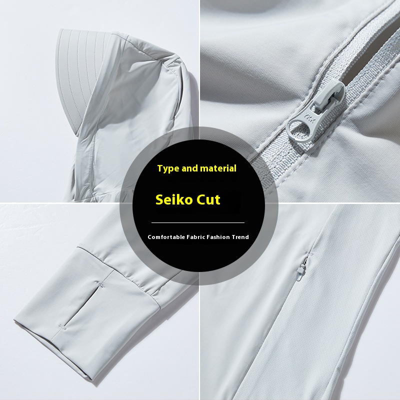 Men's Original Yarn Ice Silk Sun Protection Shorts Large Brim Cool Feeling Anti-UV Cycling Fishing Clothing Mid Solid Drawstring - Image 5