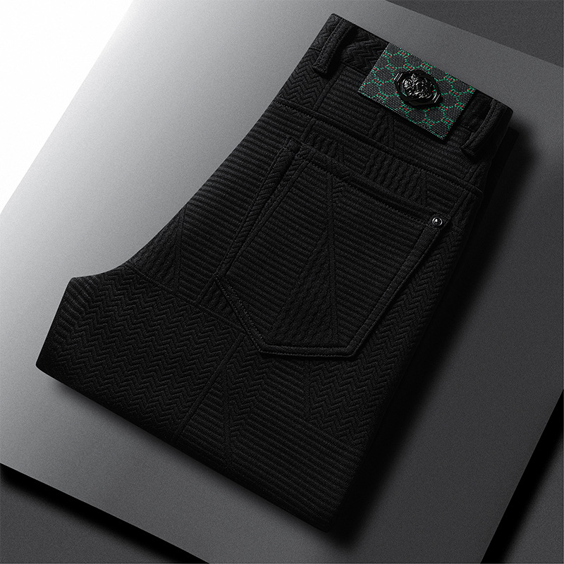 Autumn Winter New Arrival Men's Trendy Brand Slim-Fit Stretch Casual Pants All-Match Korean Style Waist Men's Trousers - Image 2