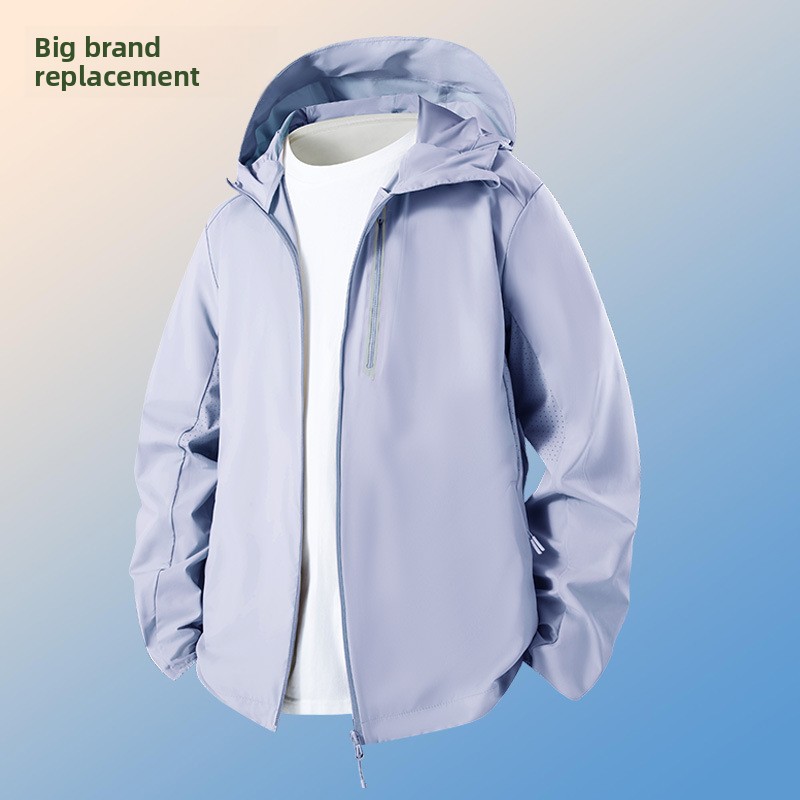 Men's Women's High Quality 70D Nylon Summer Jackets New Stand Casual Sun Protection UV Protection Breathable Stretchable Canvas - Image 4