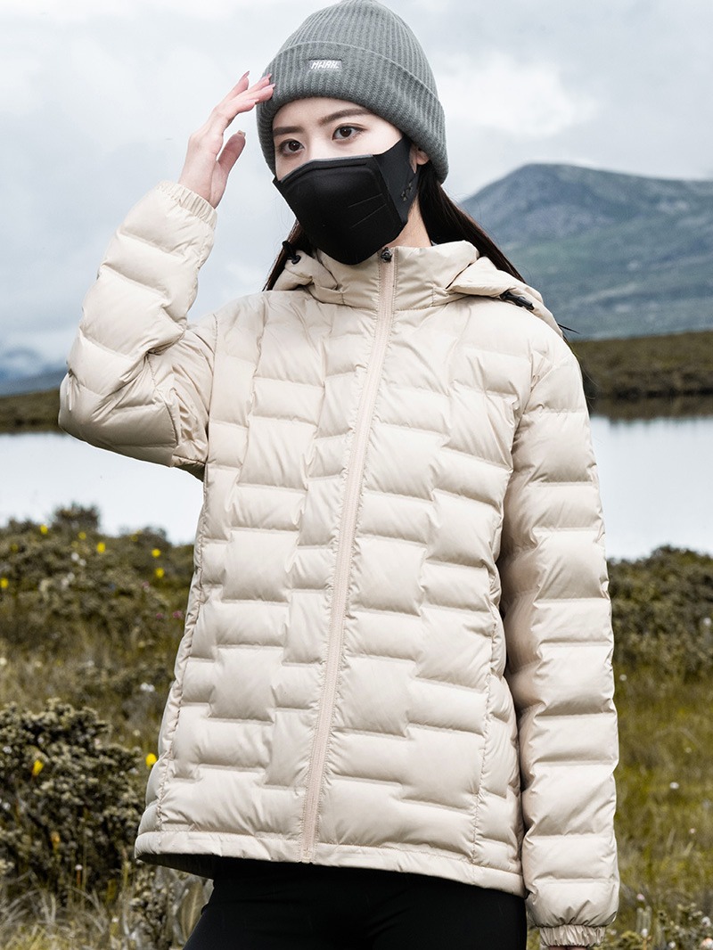 Women's Lightweight Graphene 24 New PC Material Hooded Trench Cold-Proof Warm Winter Sports Jacket Men's down Outerwear - Image 6