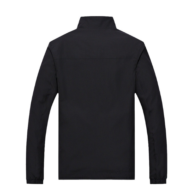 Men's Double-Sided Jacket Stand-Up Collar New Trendy Cross-Border Design Zip Spring Autumn Casual Sports Windbreaker Winter - Image 5