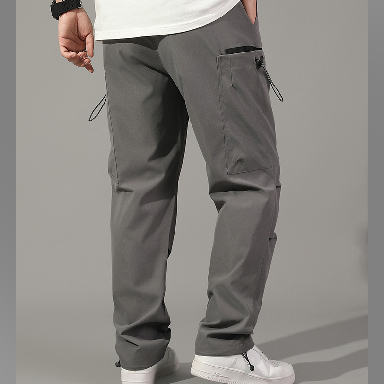 Men's Lightweight Vintage Print Casual Pants Breathable Cargo Design for Spring Summer Winter Mid-Waist Loose Fit Trendy Outdoor - Image 6