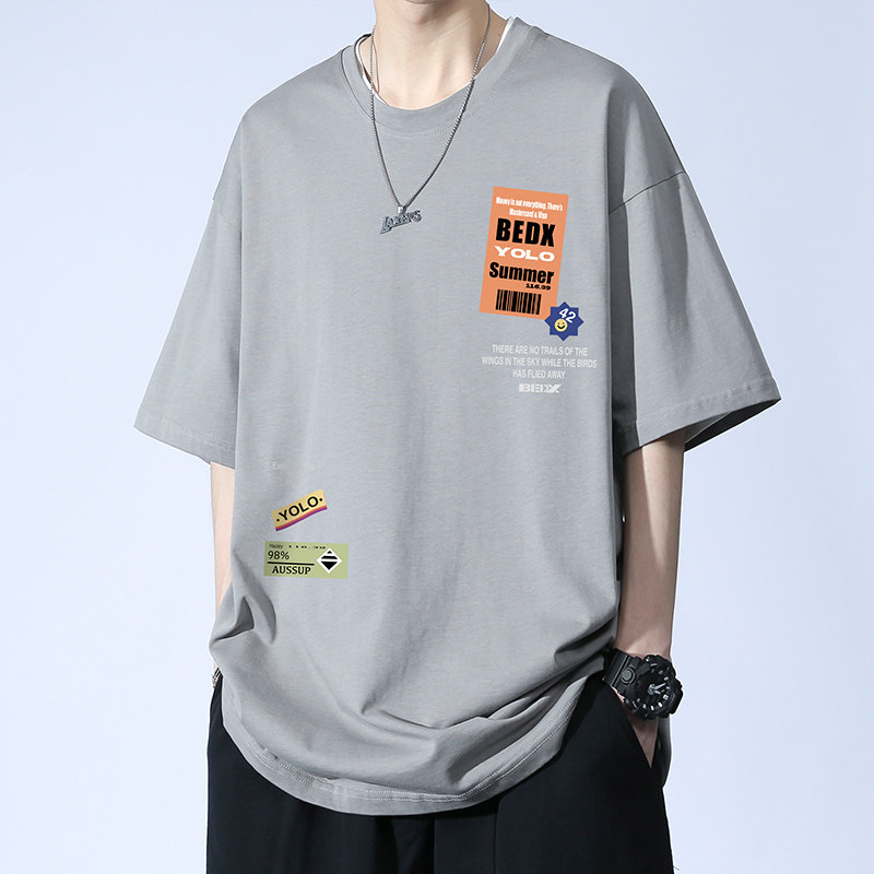 Men's Women's 100% Cotton Unisex Short Length T-Shirt Oversized Digital Printed Plus Size Styles 220 Grams High Quality Knitted - Image 2