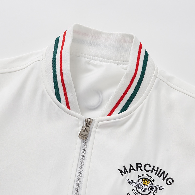 Men's Luxury European Style Varsity Jacket New Arrival Heavy Industry Embroidery Baseball Uniform Stand Easy Match for Spring - Image 4