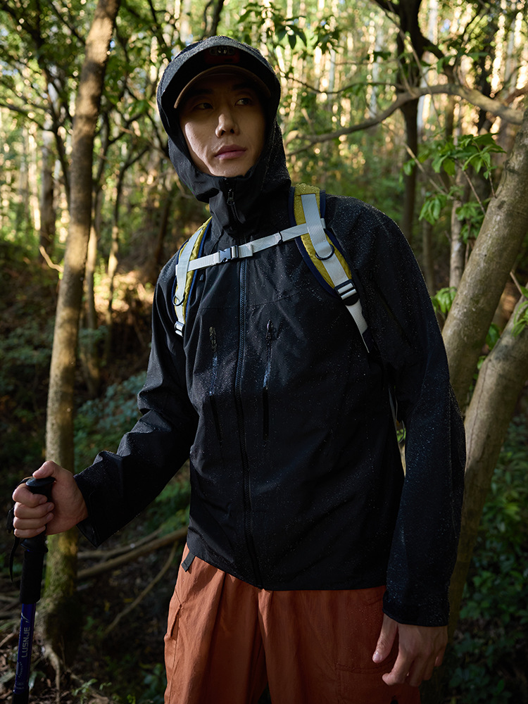 2024 Unisex Hard Shell Jacket Autumn Winter Windproof Rainproof Mountaineering Suit Zipper Solid Home Bird Pattern Cotton Plus - Image 5