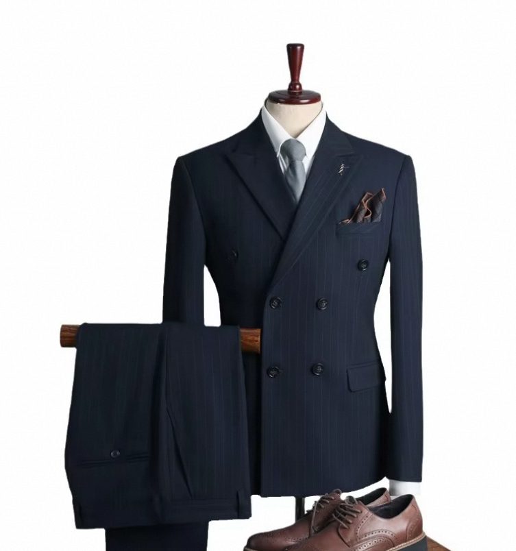 Men's XL Long Polyester Jogging Pants Business Formal Blazer Double Breasted Cotton Track Suit Plus Size Printed Clothing Adults - Image 5