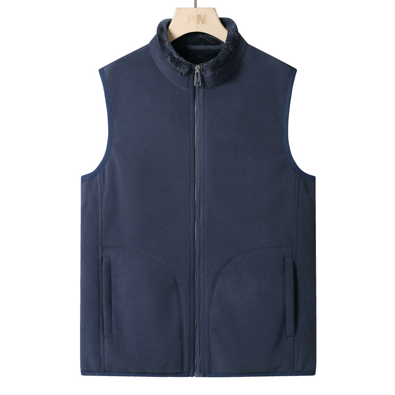 New Men's Casual Rocker Vest Zipper Closure Warm Fleece Lined Sleeveless Spring Autumn Winter Nylon Fabric 5V Voltage Pocket - Image 5