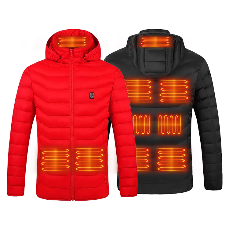 "Autumn New Men's Hooded Cotton-Padded Jacket Light Weight with Liner Heating for Middle-Aged and Old New Collection"" - Image 3