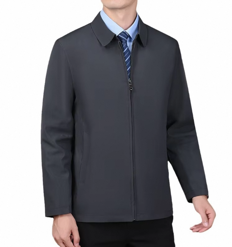 Windbreaker Winter Coat Softshell Jacket Dropshipping Spring/Summer Casual Style V-Neck Men's Business Jacket - Image 5