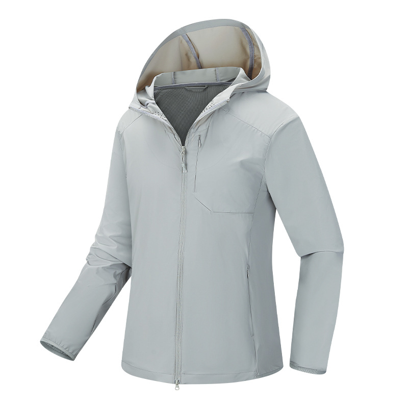 New Summer Outdoor Ultra-Thin Quick-Dry Jackets for Men Women Sun Protection Suit UV Breathable Cool Solid Zipper XL Nylon - Image 5
