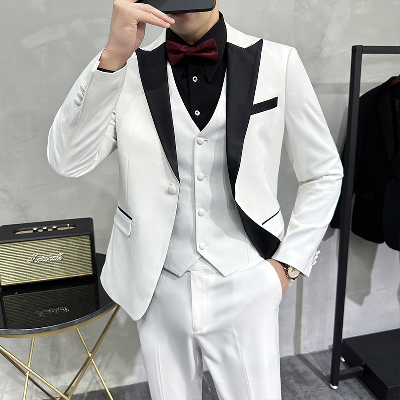 High Quality Men's XL Cotton Sweat Suits with Zipper Fly Lapel Pins & Single Breasted Closures for Wedding & Business - Image 2