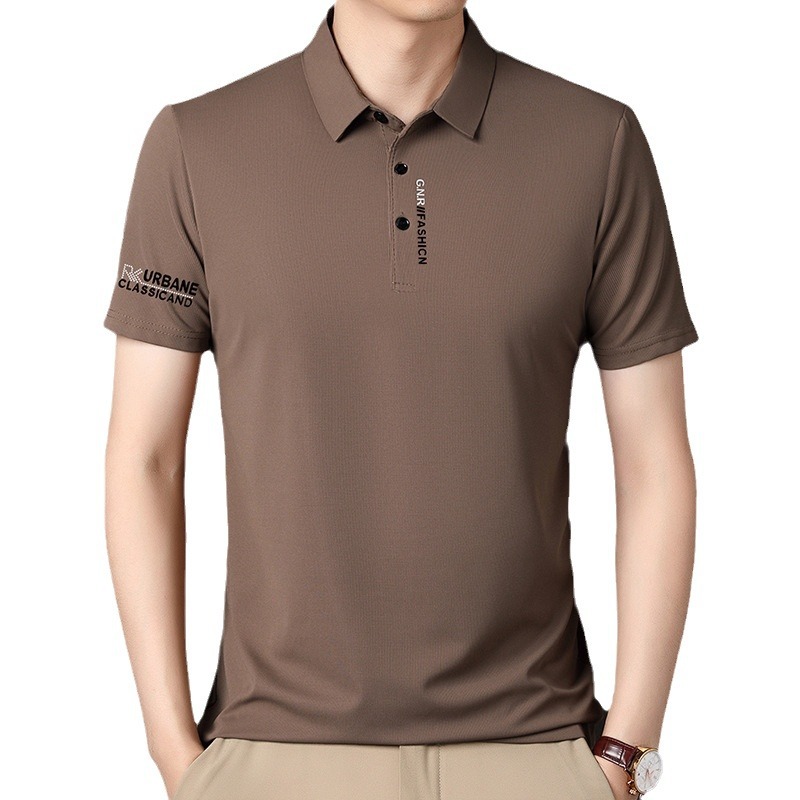 Custom Men's Printed Polo T-Shirts Solid Pattern Embroidered Playeras De Hombre Short Length Anti-Pilling Feature - Image 5