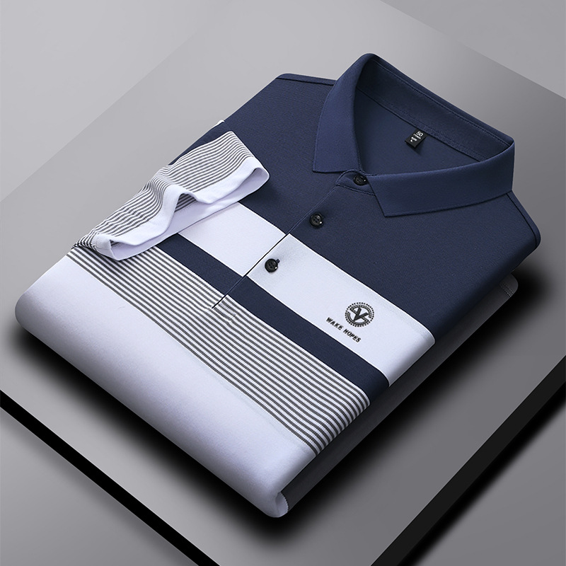 Premium Men's Summer Fashion Polo Shirts T Shirts Custom Luxury Coconut Material Rectangle Bead Plus Size Oversized Golf Branded - Image 6