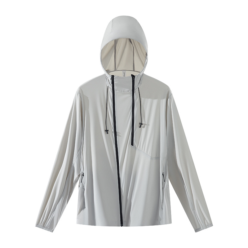 Men's Original Yarn Outdoor Mountain Sun Protection Jacket High Elasticity Breathable Hooded Anti-UV Light Casual Coated - Image 6