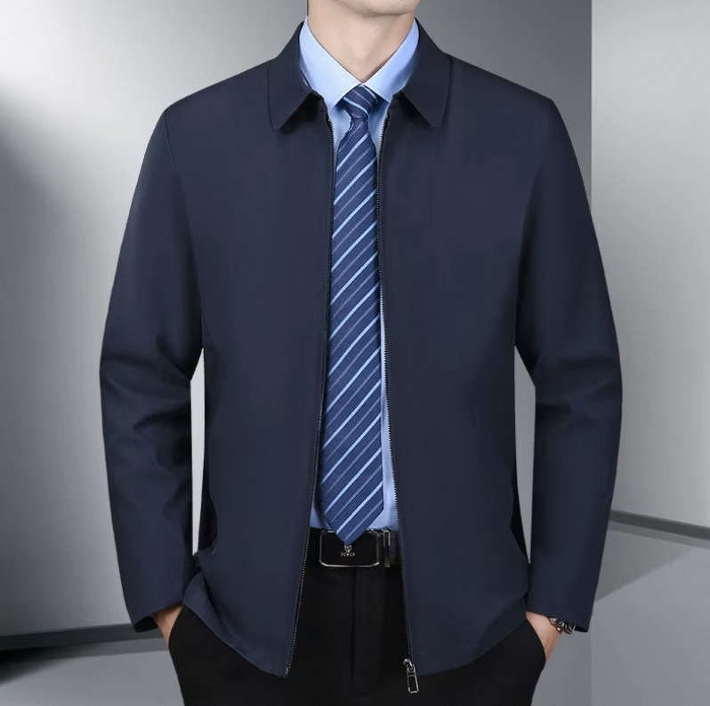 Windbreaker Winter Coat Softshell Jacket Dropshipping Spring/Summer Casual Style V-Neck Men's Business Jacket - Image 4